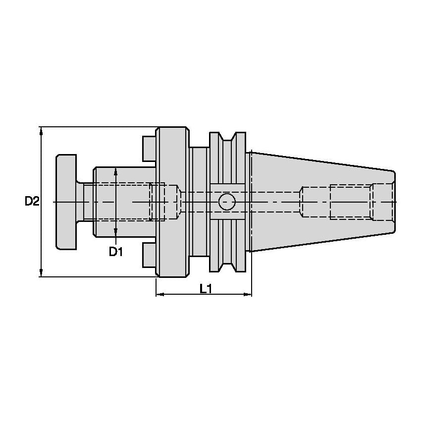 CV40ZSM100100 1 Shell Mill Adapter (SCV40SM100100)