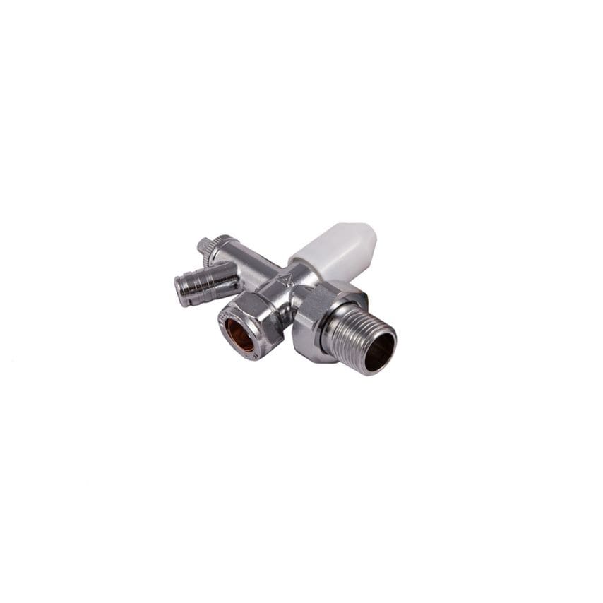 C P Radiator Valve & Drain Off 10mm