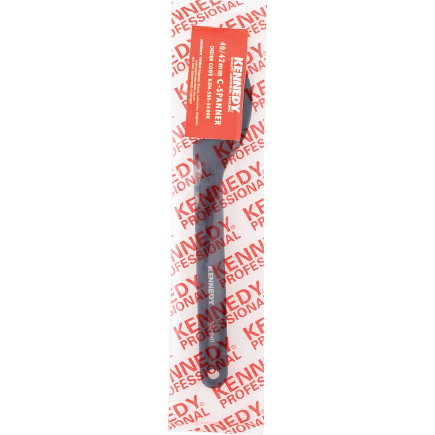 C Spanner, Chrome Vanadium Steel, 170mm Length, 40-42mm Jaw Capacity