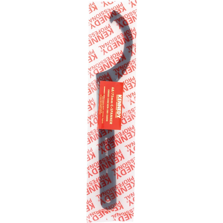 C Spanner, Chrome Vanadium Steel, 240mm Length, 68-75mm Jaw Capacity