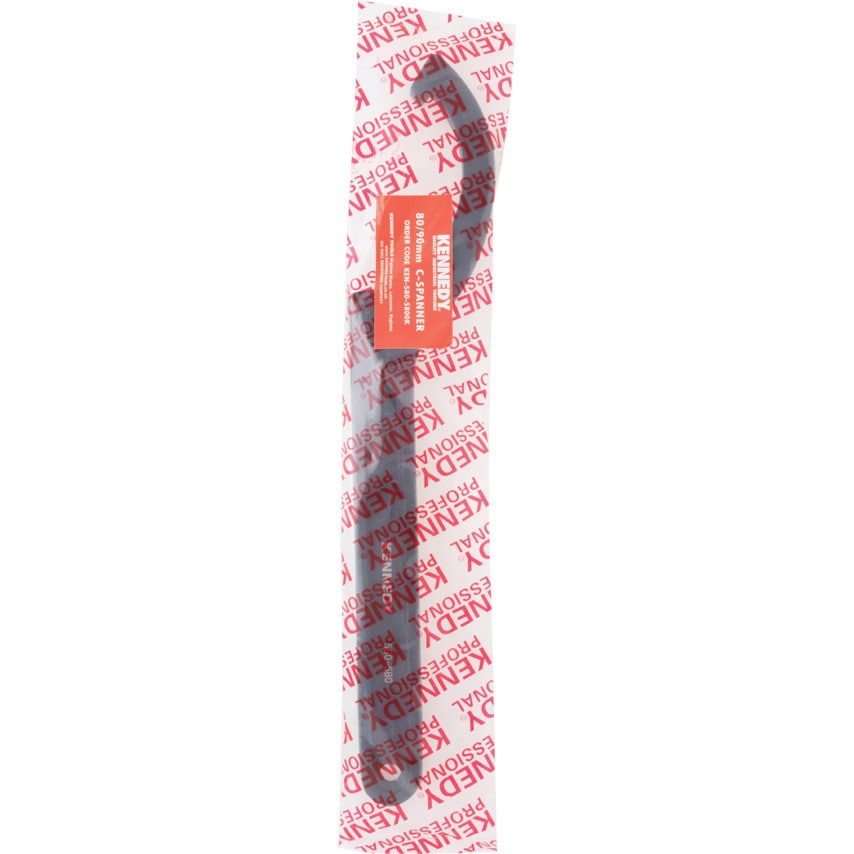 C Spanner, Chrome Vanadium Steel, 280mm Length, 80-90mm Jaw Capacity