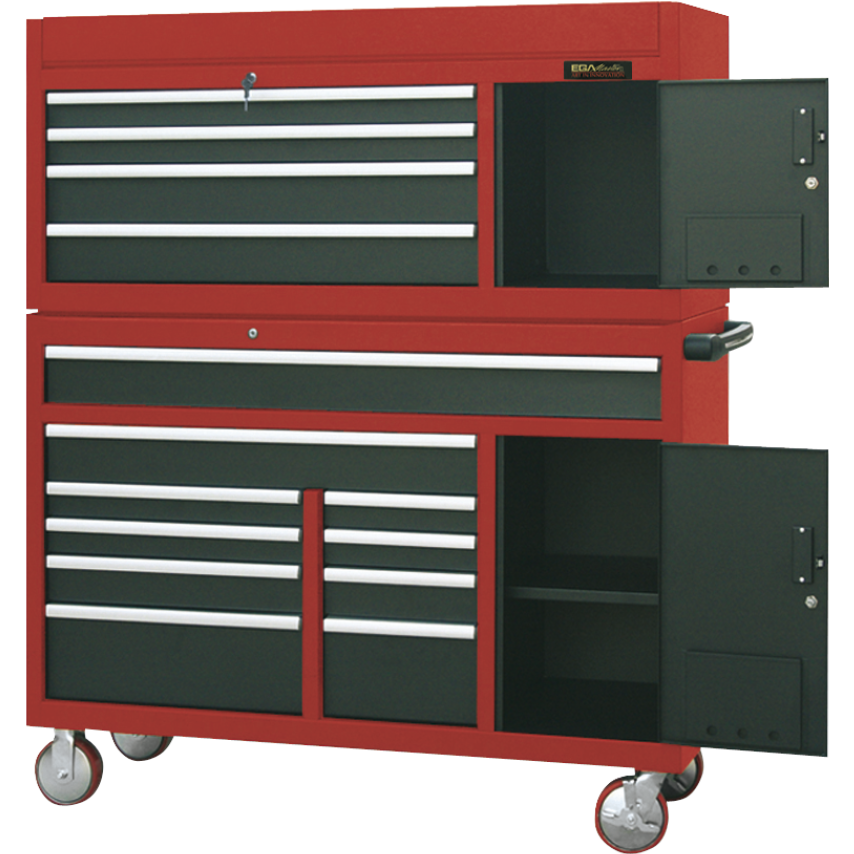 Cabinet and Tool Chest 1434 x 560 x 1719 (Blue)