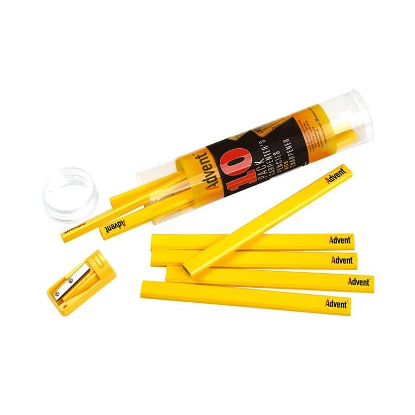 Carpenter's Pencils & Sharpener ADVACPTUB10