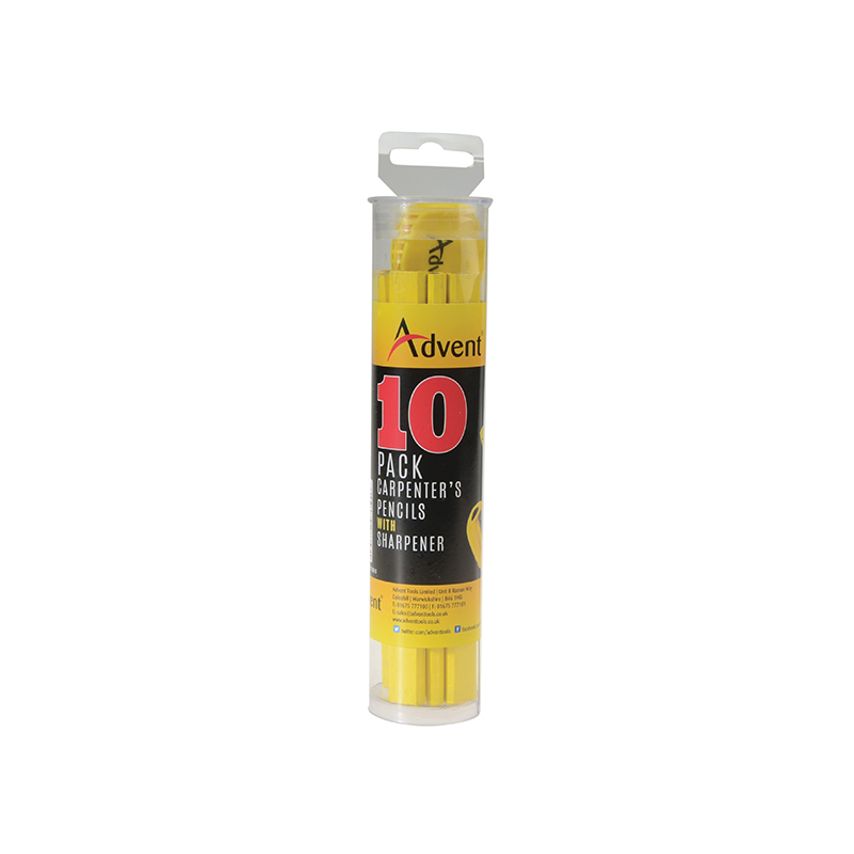 Carpenter's Pencils & Sharpener ADVACPTUB10