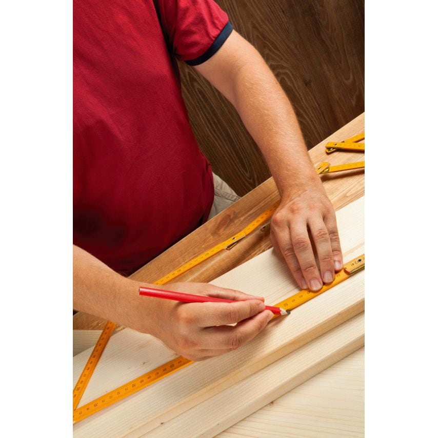 Carpenters Pencils and Sharpener Set of 5 Piece Set