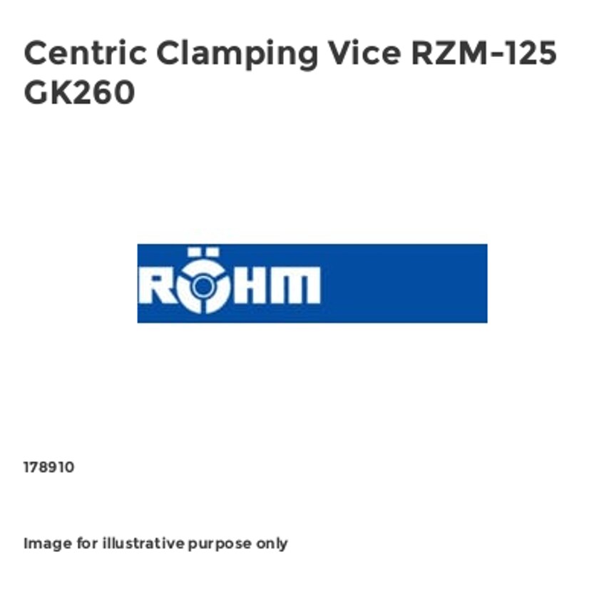 Centric Clamping Vice RZM-125 GK260