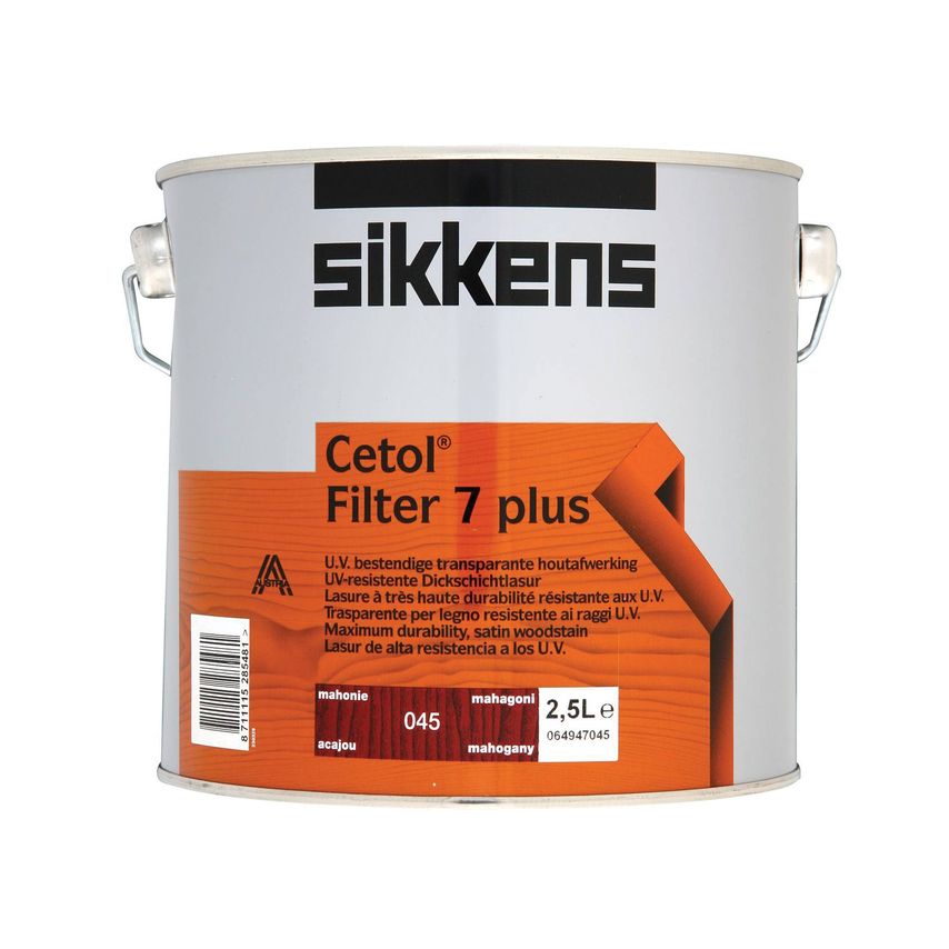 Cetol Filter 7 Plus Translucent Wood Stain Mahogany 2.5 Litre
