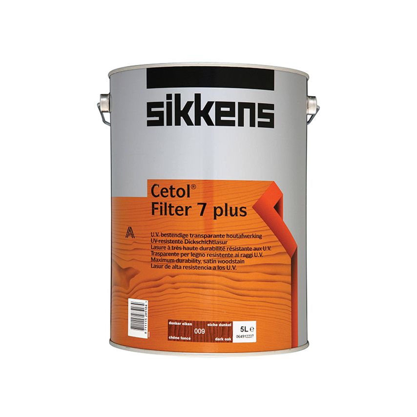 Cetol Filter 7 Plus Translucent Woodstain Mahogany 5 litre SIKCF7PM5L