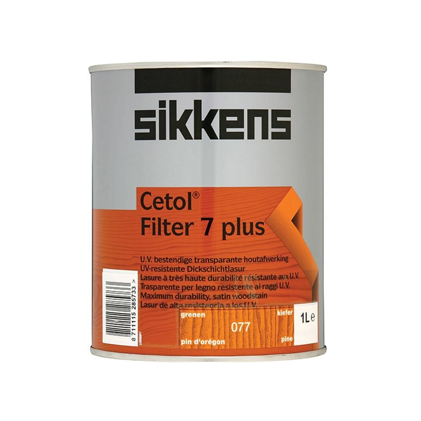 Cetol Filter 7 Plus Translucent Woodstain Pine 1 litre SIKCF7PP1L