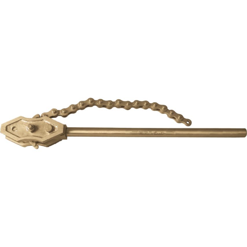 Chain Pipe Wrench 900mm 8" Non Sparking Cu-Be