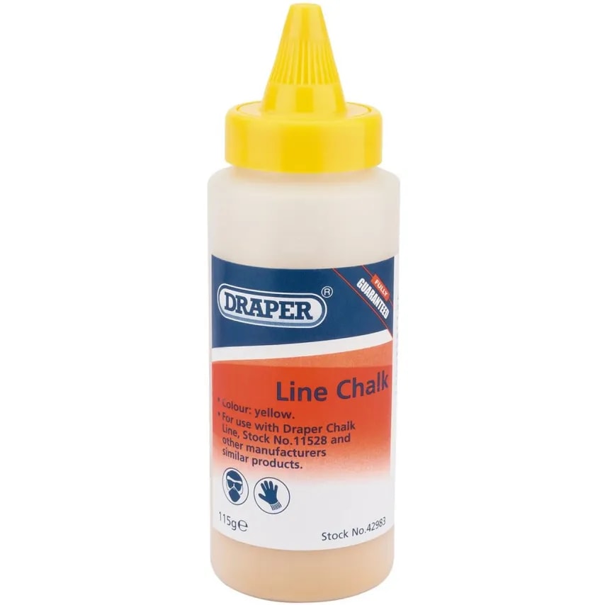 Chalk Line In Plastic Bottle Funnel 115G Yellow