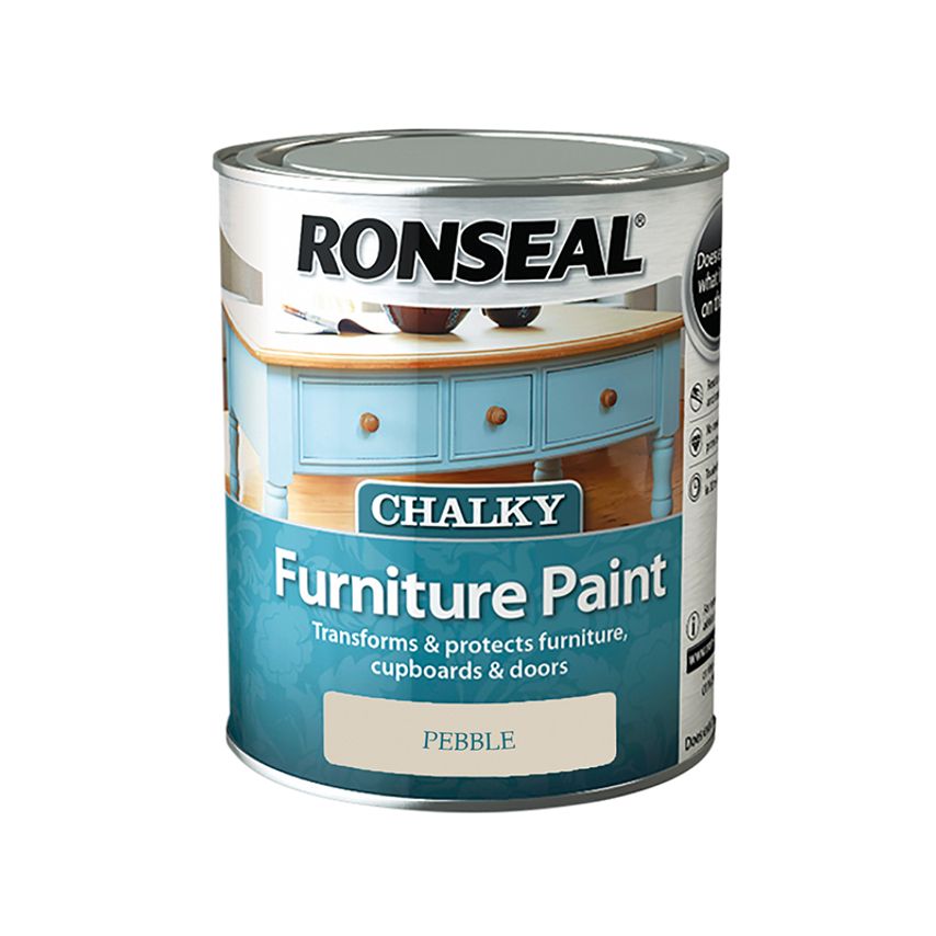 Chalky Furniture Paint Pebble 750ml RSLCFPP750