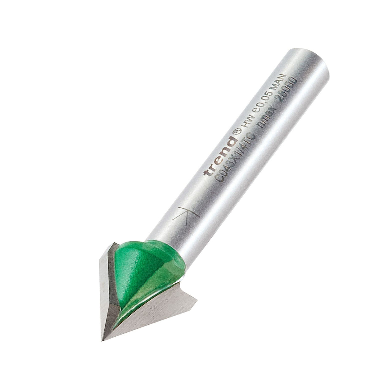 Chamfer V Groove Cutter angle=60 Degrees - C043X1/4TC