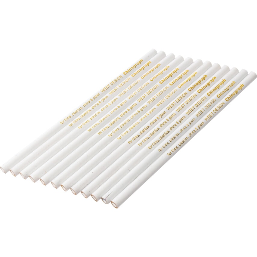 Chinagraph Pencil White 5 2305 (Pack-12)