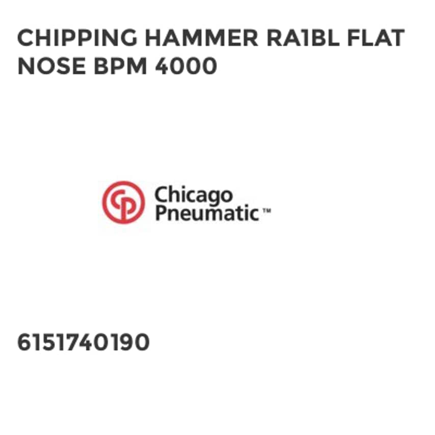 Chipping Hammer RA1BL Flat Nose BPM 4000