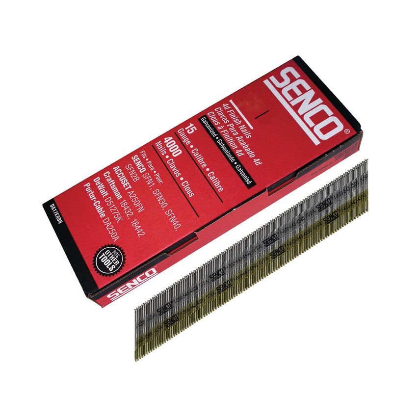 Chisel Smooth Brad Nails Galvanised 15G X 50MM (Pack 4000)