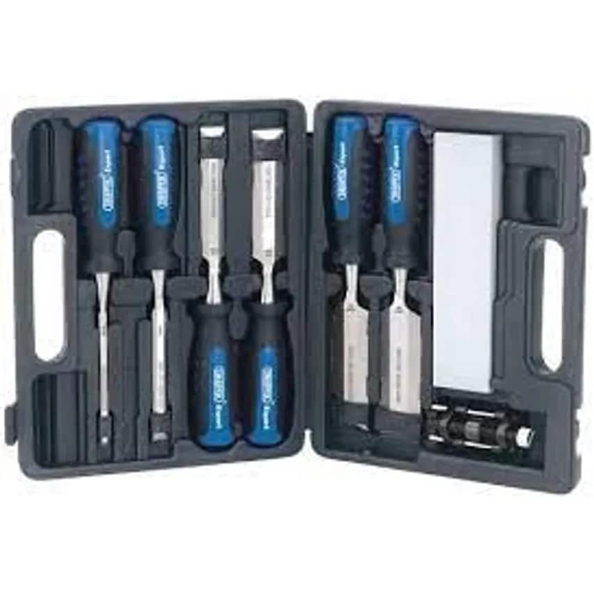 Chisel Soft Grip Wood Kit 8 Piece 150mm Chrome Vndm Steel Blow Mo