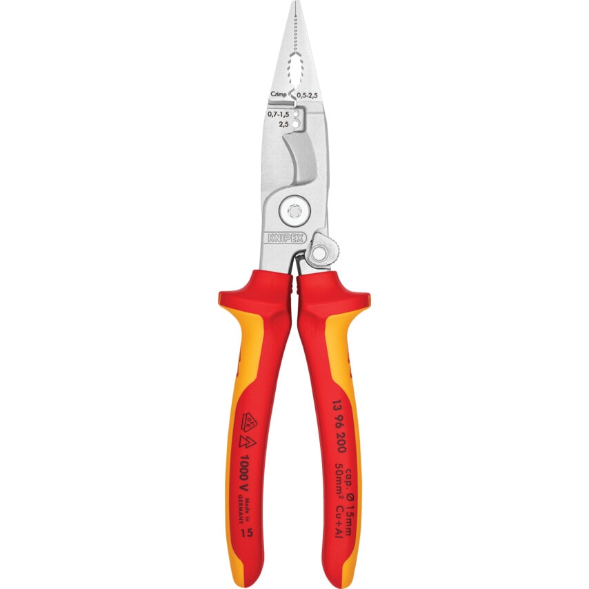 Chrome Plated Electrical Installation Plier 200mm