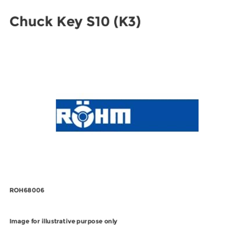 Chuck Key S10 (K3) - ROH68006
