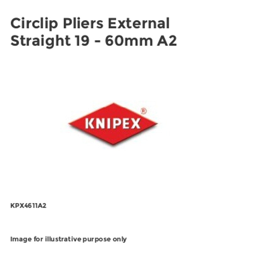Circlip Pliers External Straight 19 - 60mm A2 KPX4611A2