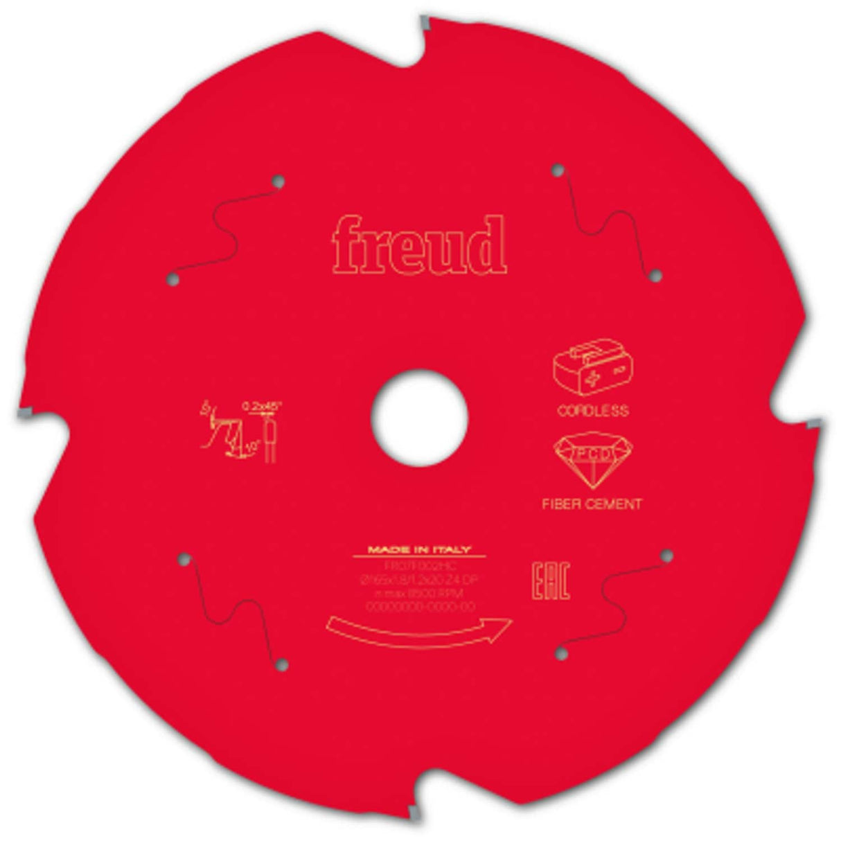 Circular Saw Blade CL Hh Fiber Cement 165 x 20 x 1.8/1.2 X T4
