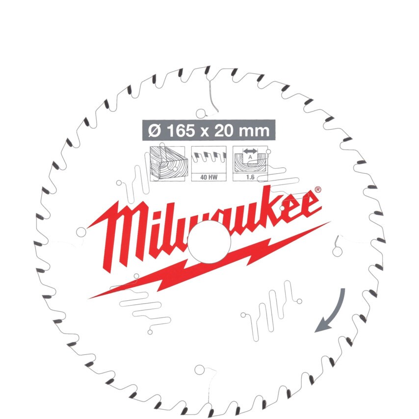 Circular Saw Blade (Csb) P W165x20x1.6x40ATB