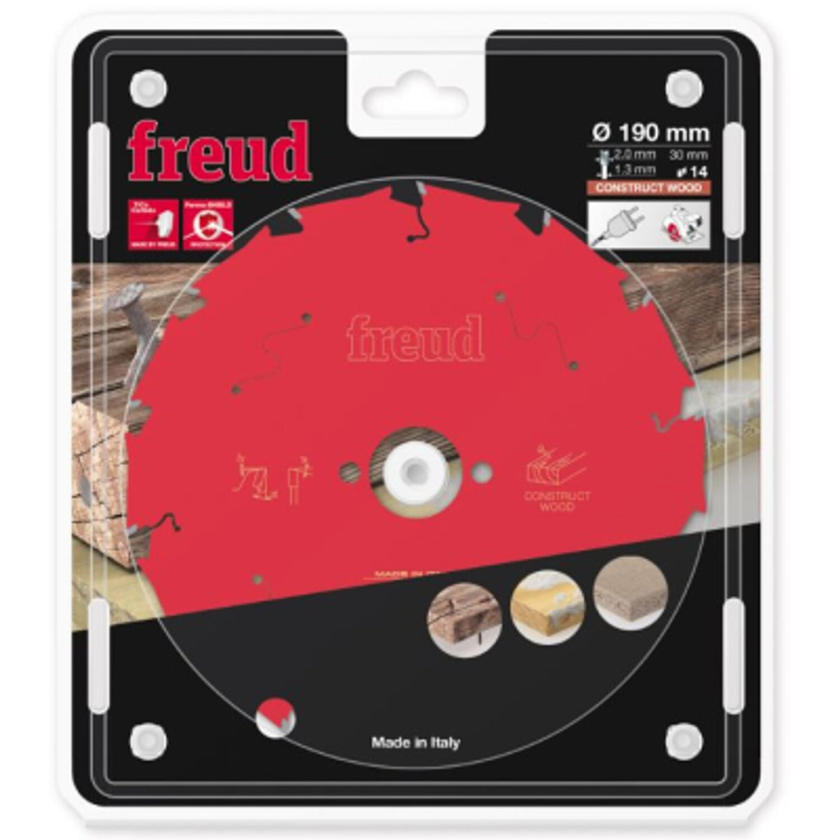 Circular Saw Blade Hh Construct Wood 190 x 30 x 2.0/1.3 X T14 LP20M 015P
