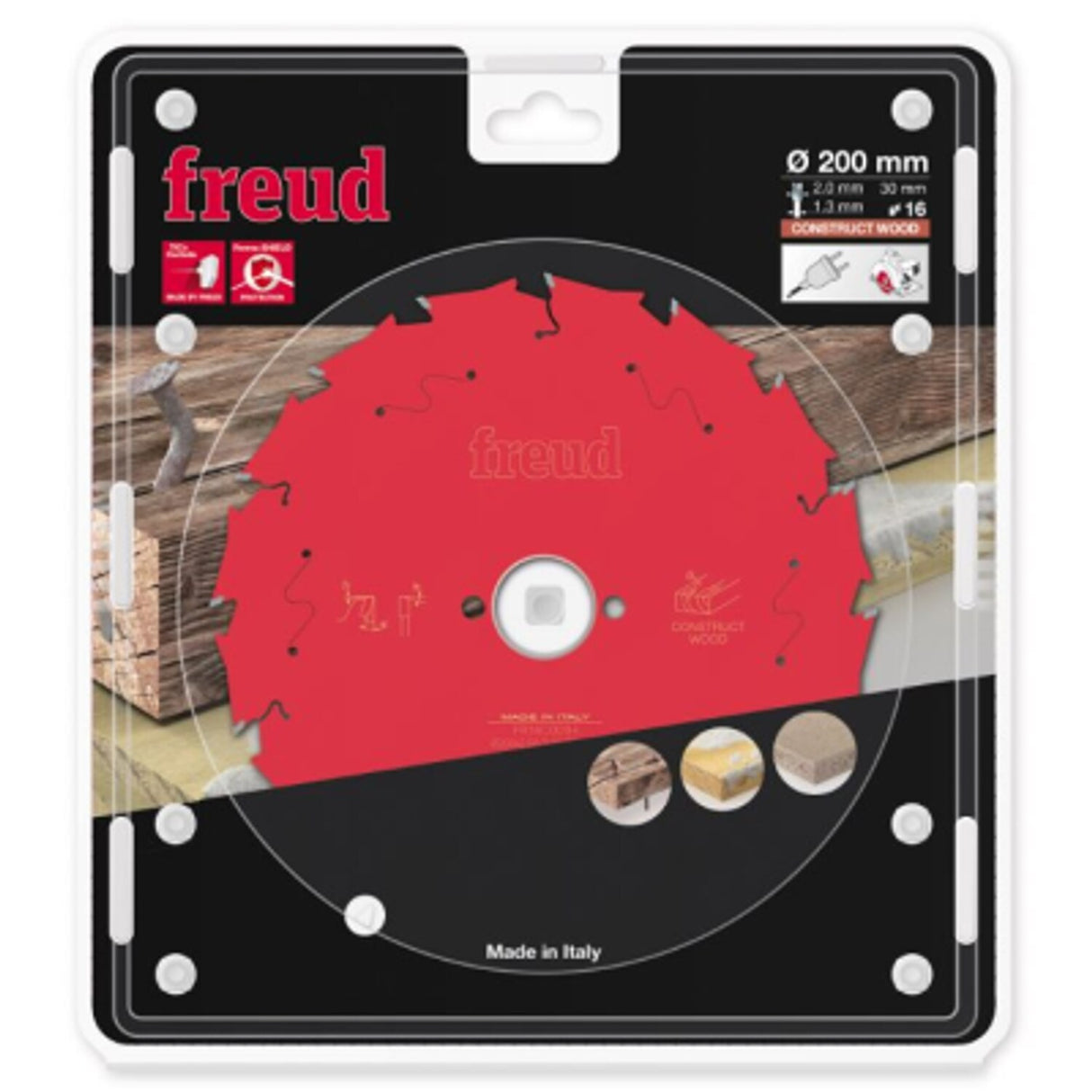 Circular Saw Blade Hh Construct Wood 200 x 30 x 2.0/1.3 X T16 LP20M 016P