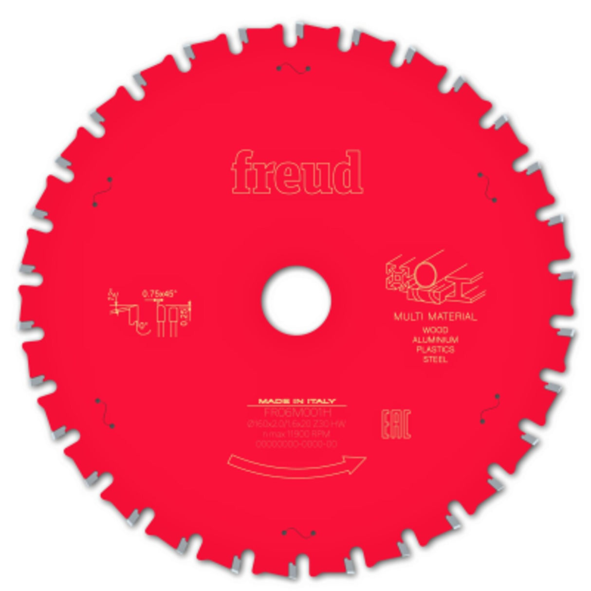 Circular Saw Blade Hh Multi-Material 160 x 20 x 2.0/1.6 X T30 LP91M 001P