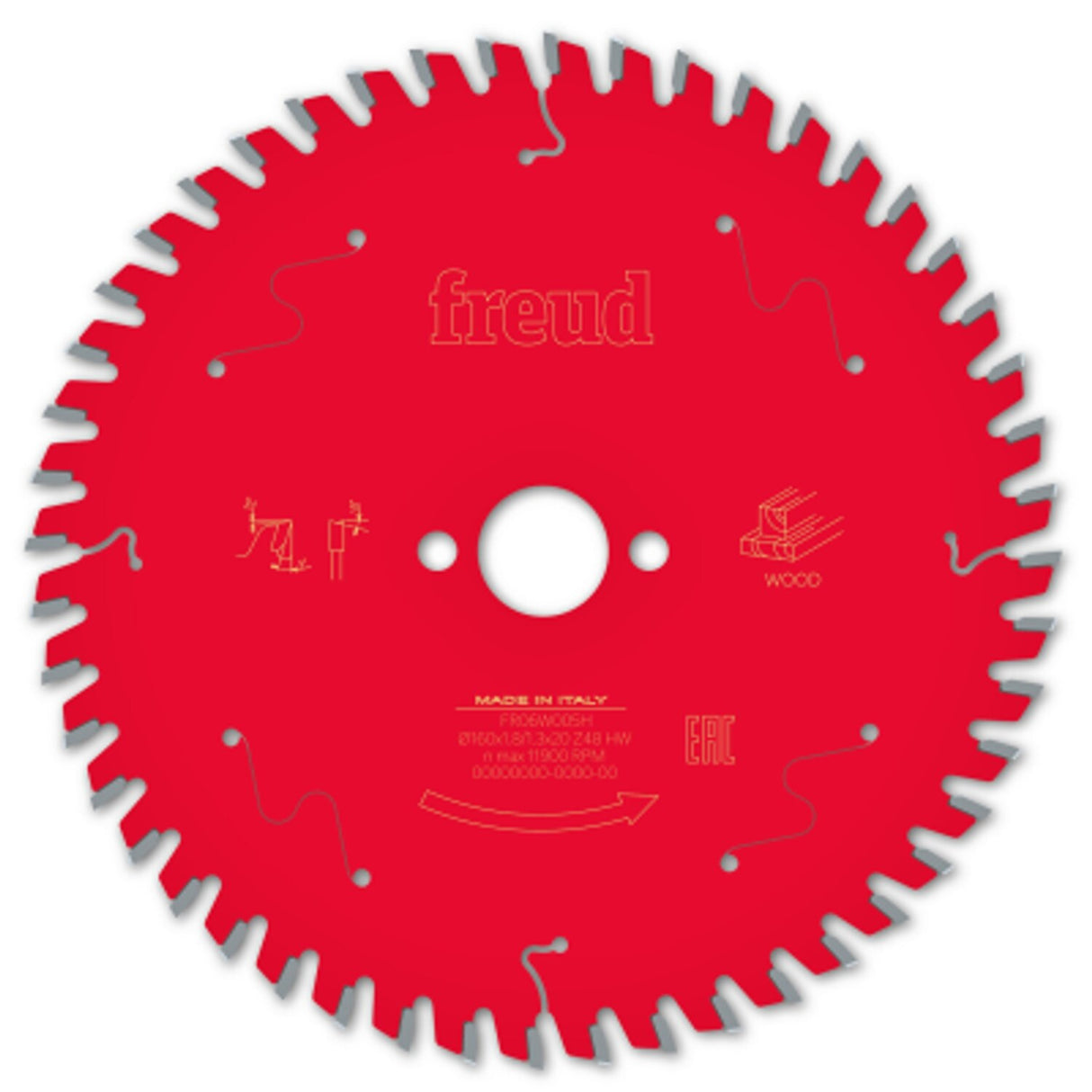 Circular Saw Blade Hh Wood 160 x 20 x 1.8/1.3 X T48