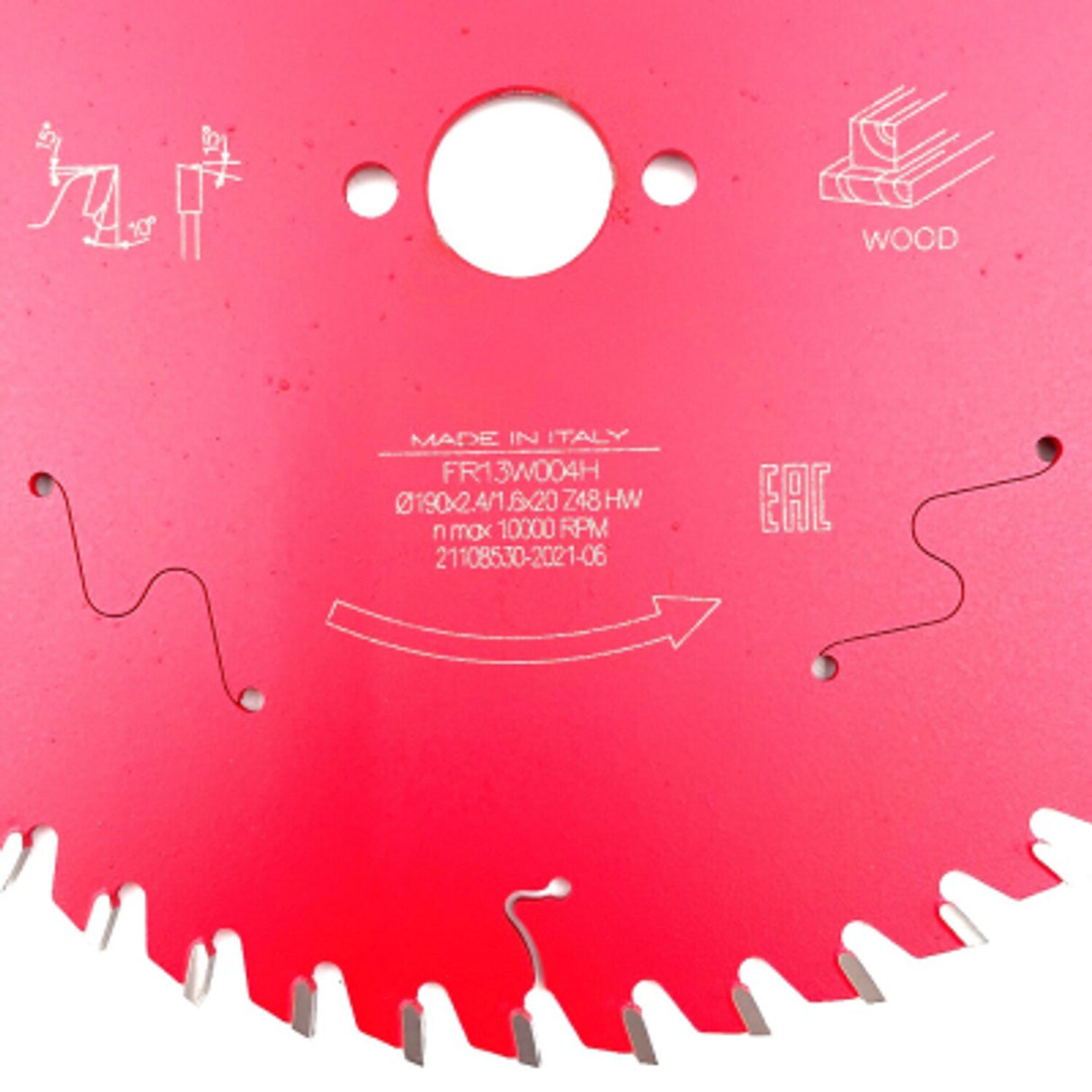Circular Saw Blade Hh Wood 190 x 20 x 2.4/1.6 X T48 LP40M 014P