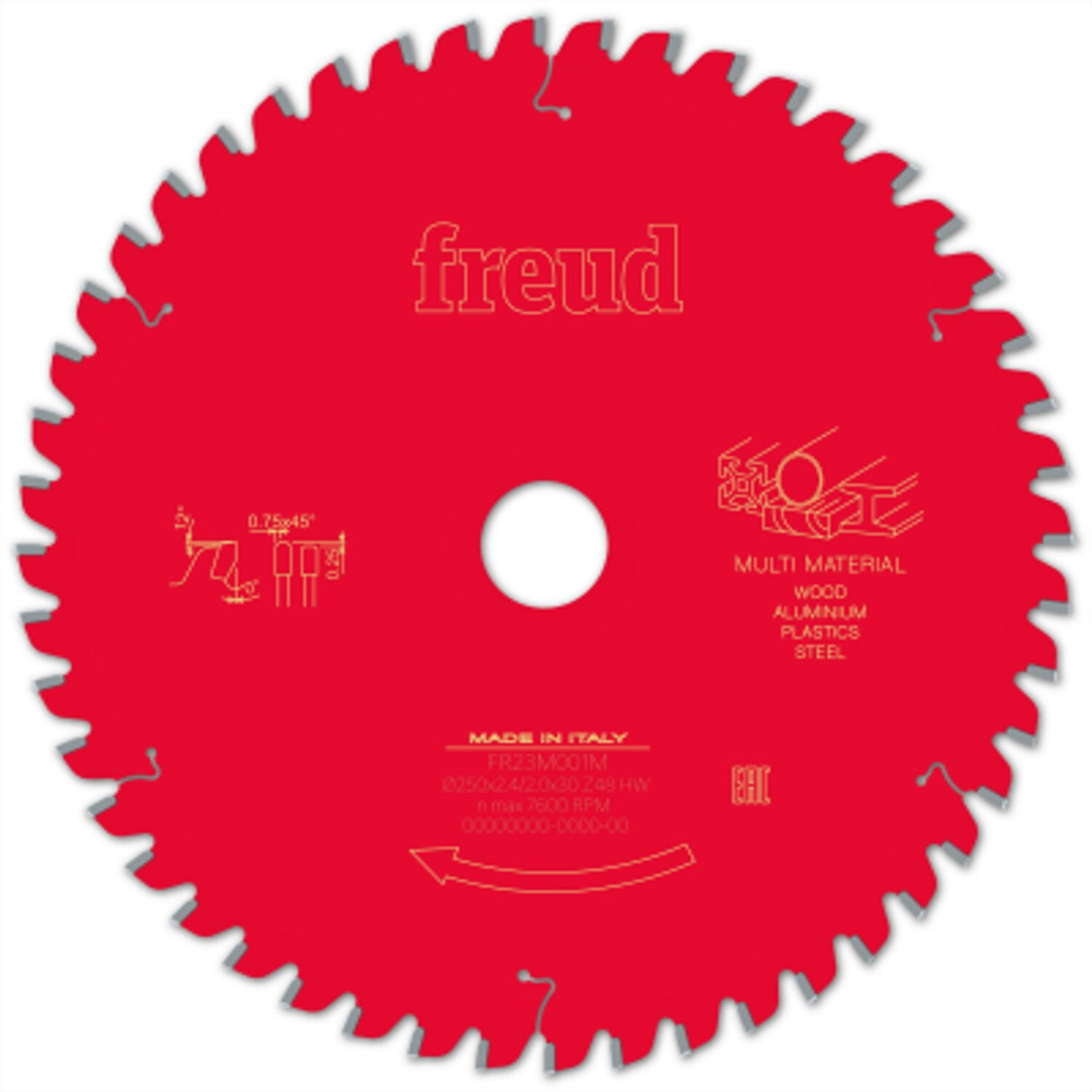 Circular Saw Blade Miter Multi-Material 250 x 30 x 2.4/2.0 X T48 LP91M 005P