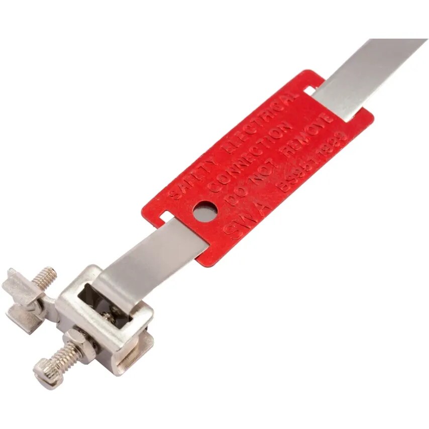 Clamp Adjustable Earth (pack of 20) 50 x 75mm Brass Red Tag