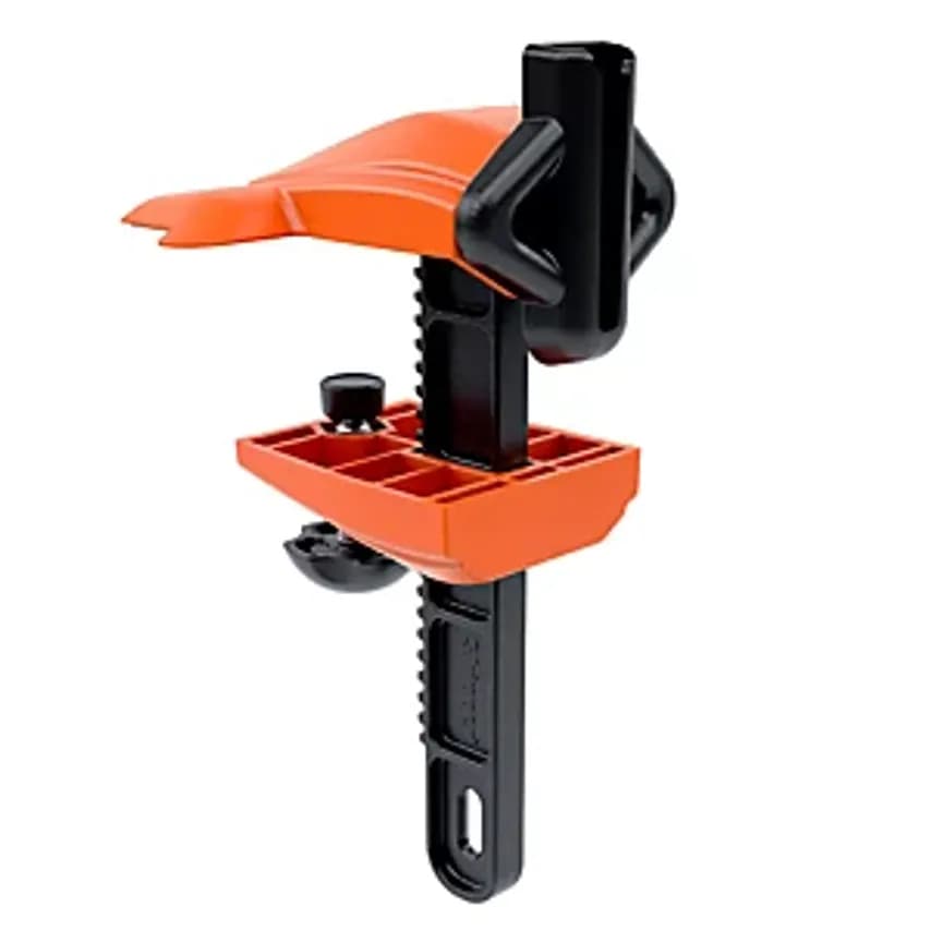 Clamp Bracket, For Tape Barrier, Orange/Black