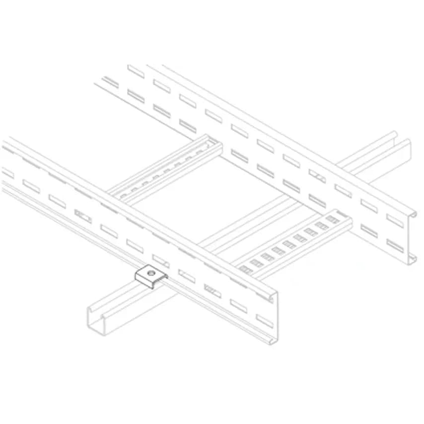 Clamp Side Rail Mild Steel Galvanised
