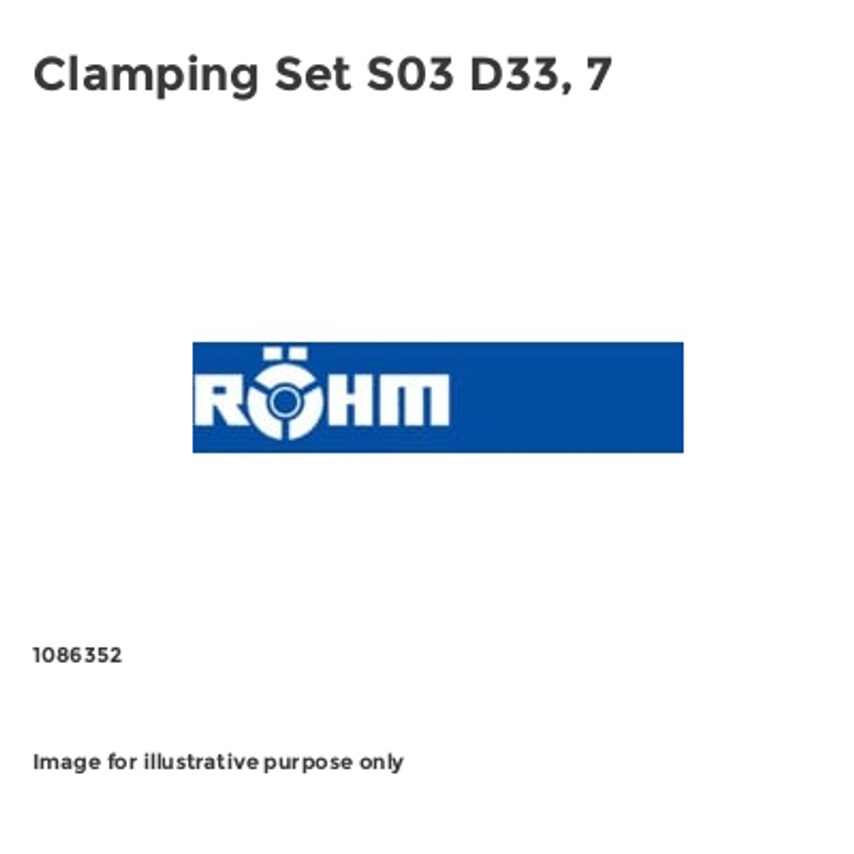 Clamping Set S03 D33, 7