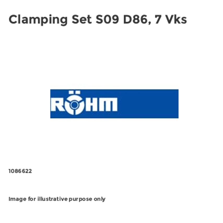 Clamping Set S09 D86, 7 Vks