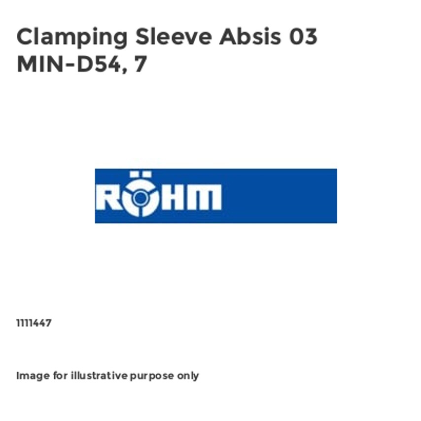 Clamping Sleeve Absis 03 MIN-D54, 7