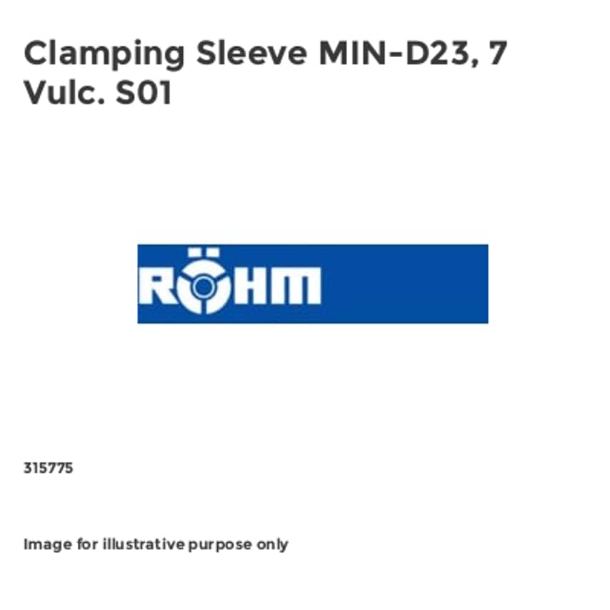 Clamping Sleeve MIN-D23, 7 Vulc. S01