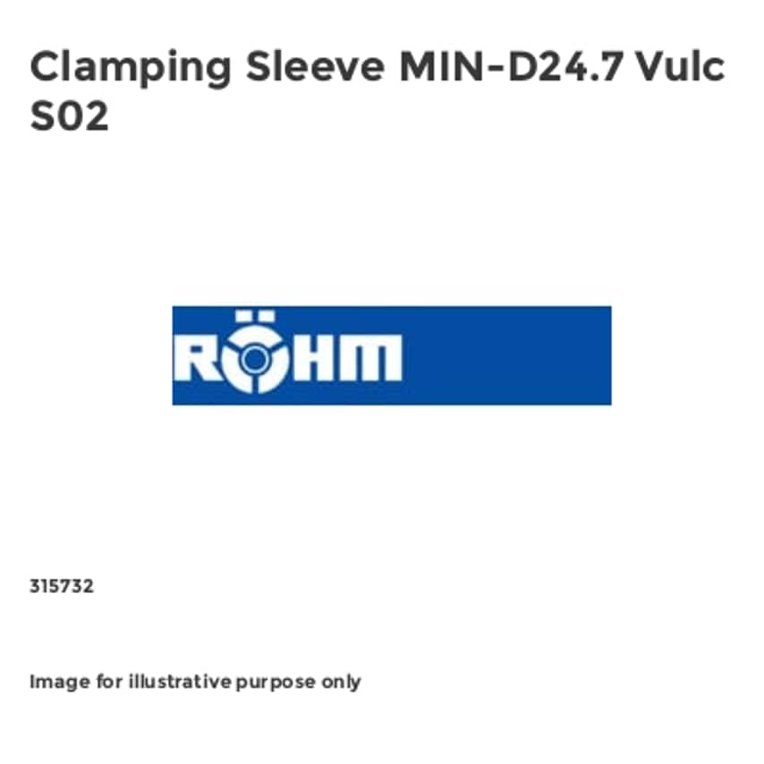 Clamping Sleeve MIN-D24.7 Vulc S02