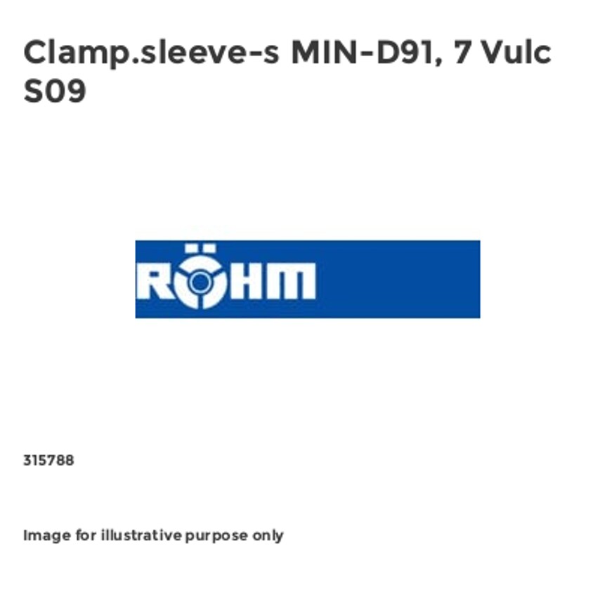 Clamp.sleeve-s MIN-D91, 7 Vulc S09