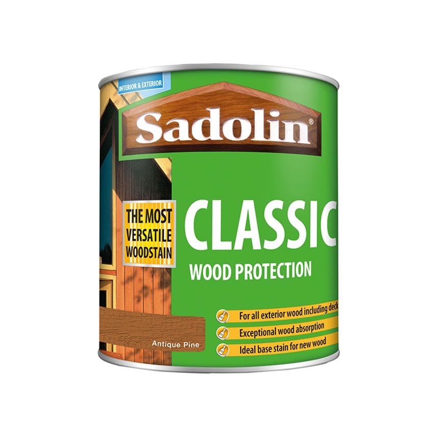 Classic Wood Protection Antique Pine 1 litre SAD5028457