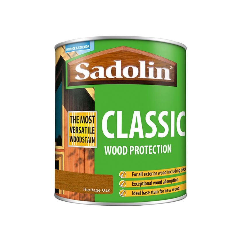 Classic Wood Protection Heritage Oak 1 litre SAD5090979