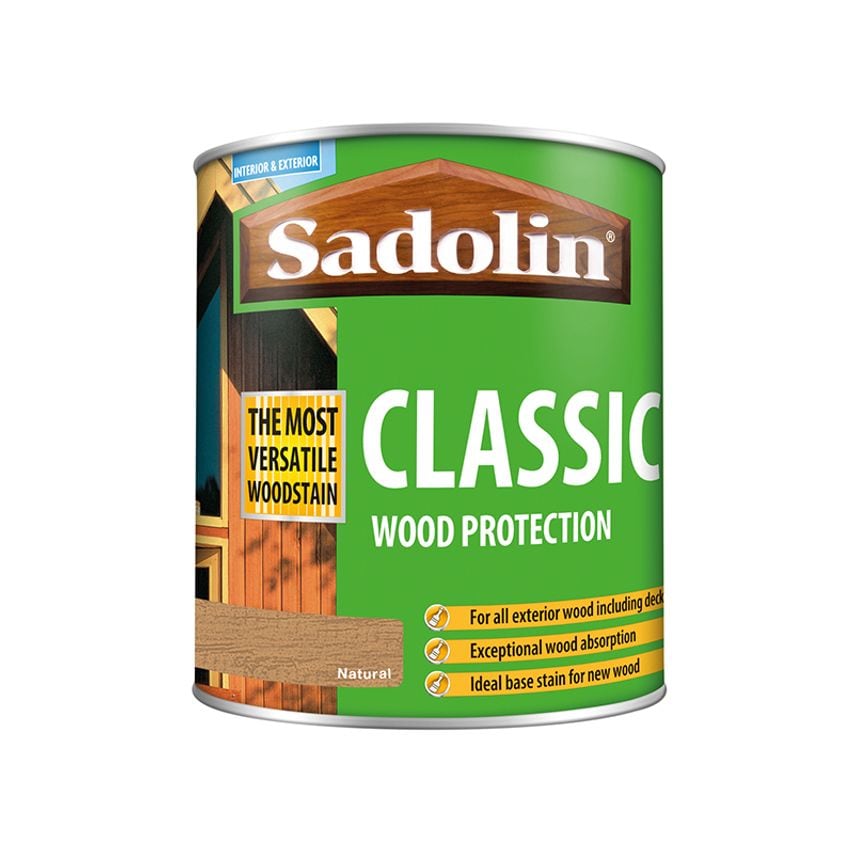 Classic Wood Protection Natural 1 litre SAD5028502