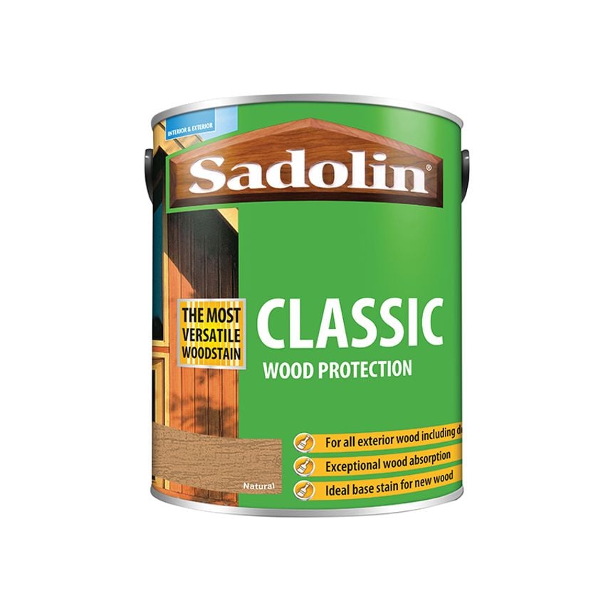 Classic Wood Protection Natural 5 litre SAD5028504