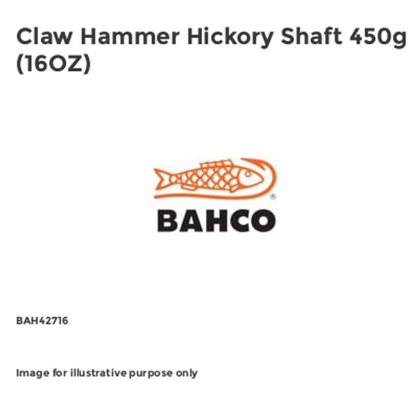 Claw Hammer Hickory Shaft 450g (16OZ)