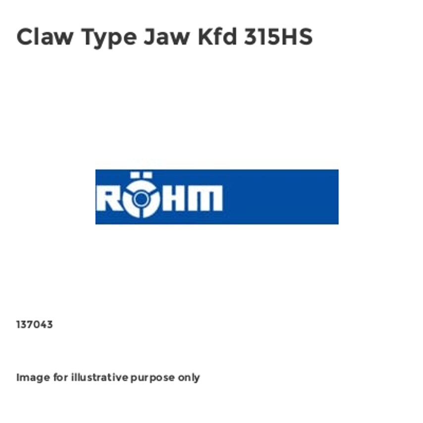 Claw Type Jaw Kfd 315HS - 137043
