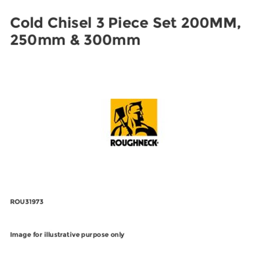 Cold Chisel 3 Piece Set 200MM, 250mm & 300mm ROU31973