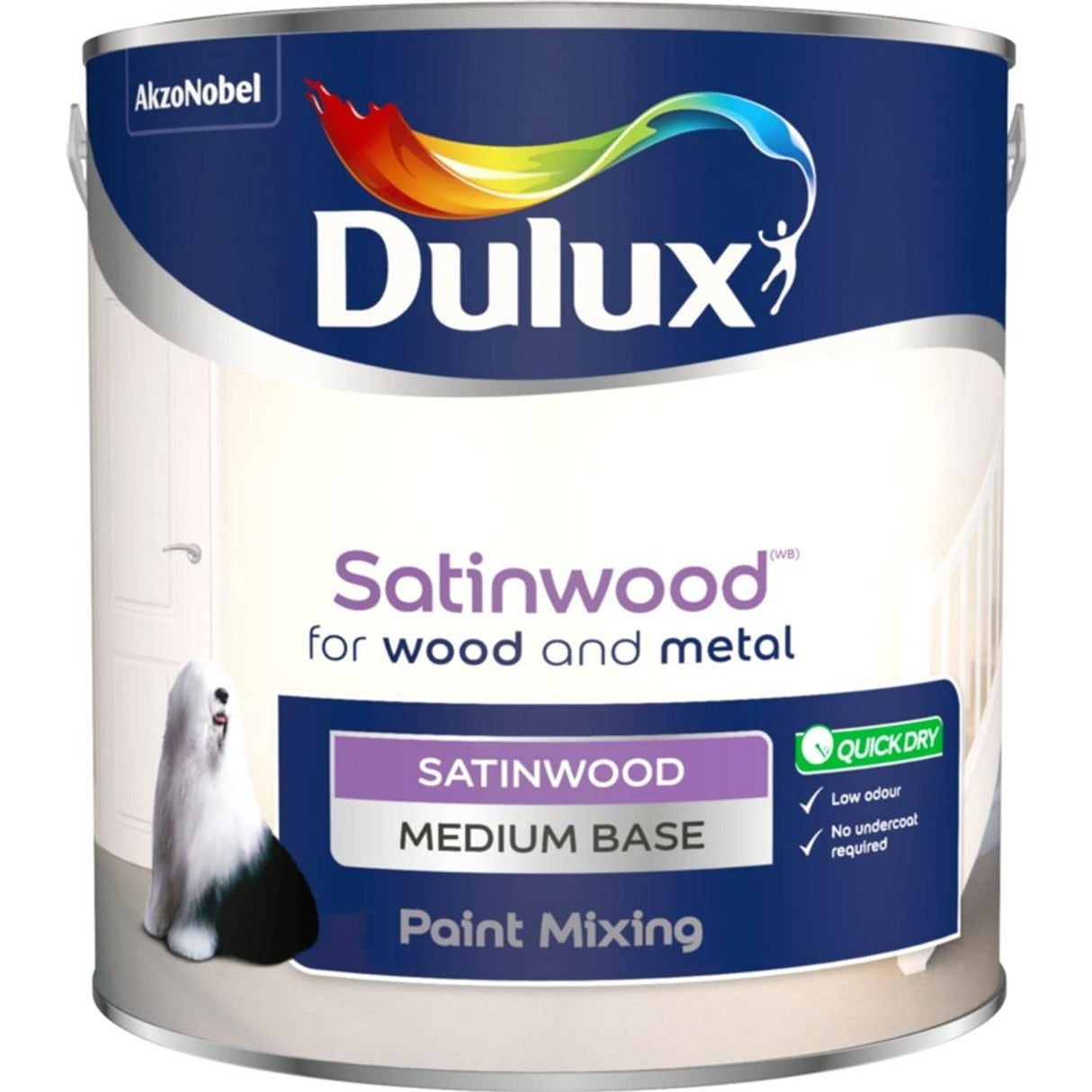Colour Mixing 2.5 Litre Medium Satinwood Base