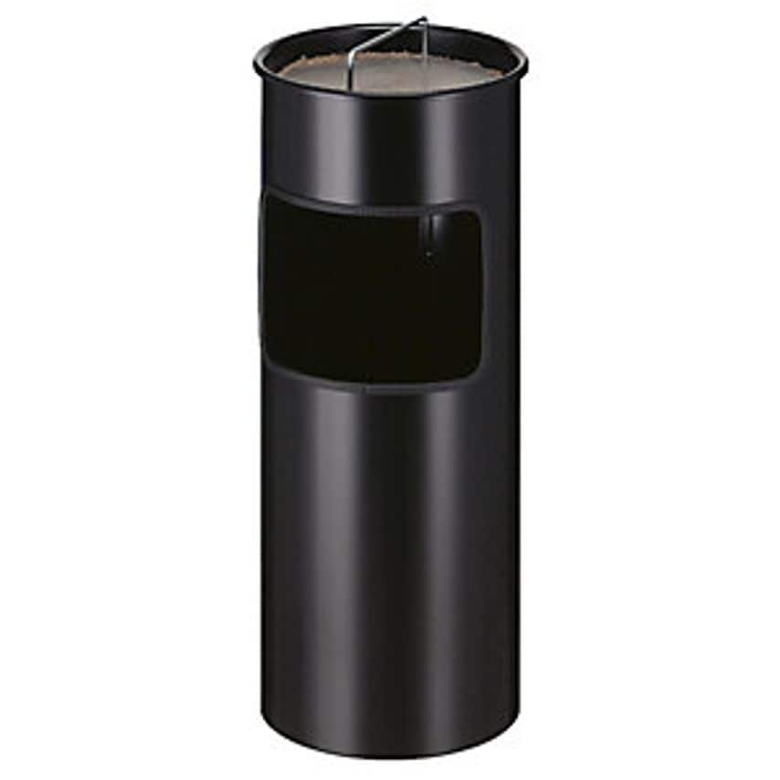 Combination Ashtray, Capacity 30 L, Hx613 X 243mm, Black